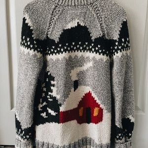 Mary maxim X Roots Cowichan Sweater